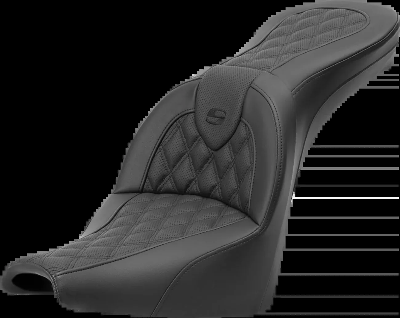 Saddlemen Roadsofa™ Seat - Lattice Stitch - without Backrest - FXBB/FXST '18-'24 - 818-30-182