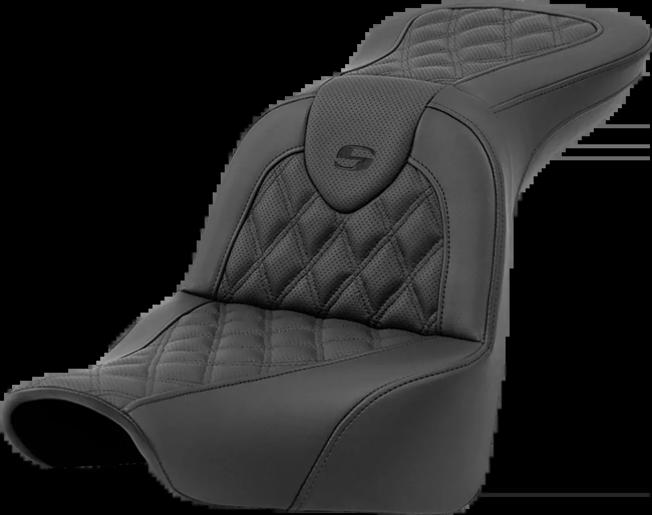 Saddlemen Roadsofa™ Seat - Lattice Stitch - without Backrest - FXLR/FLSB '18-'23 - 818-29-182