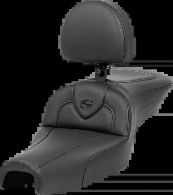 Saddlemen Roadsofa™ Seat - With Backrest - Black - XL '04-'22