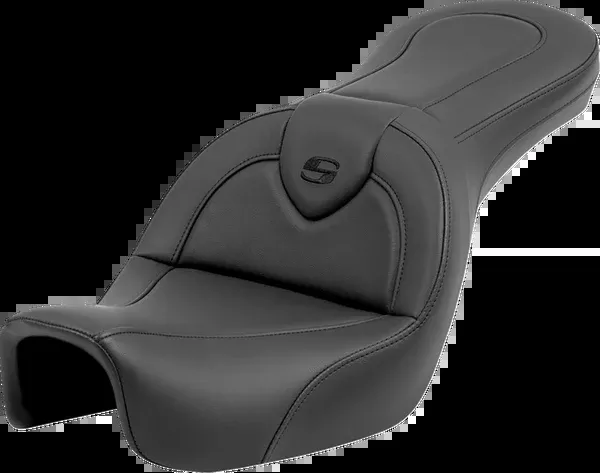 Saddlemen Roadsofa™ Seat - Without Backrest - Black/Black Stitching - FXD '06-'17