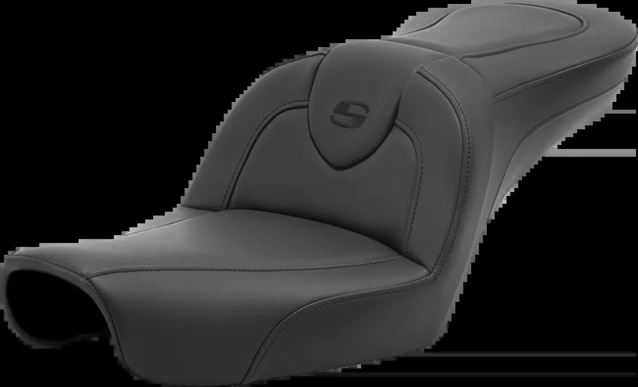 Saddlemen Roadsofa™ Seat - without Backrest - Black/Black Stitching - FXD '96-'03 - 896-04-187
