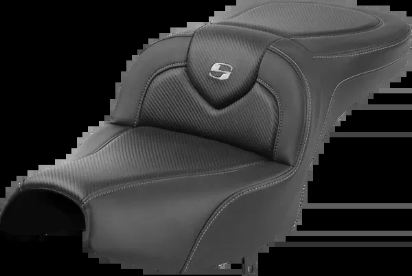 Saddlemen Roadsofa™ Seat - Without Backrest - Black - Carbon Fiber - Indian Pursuit '22-'24