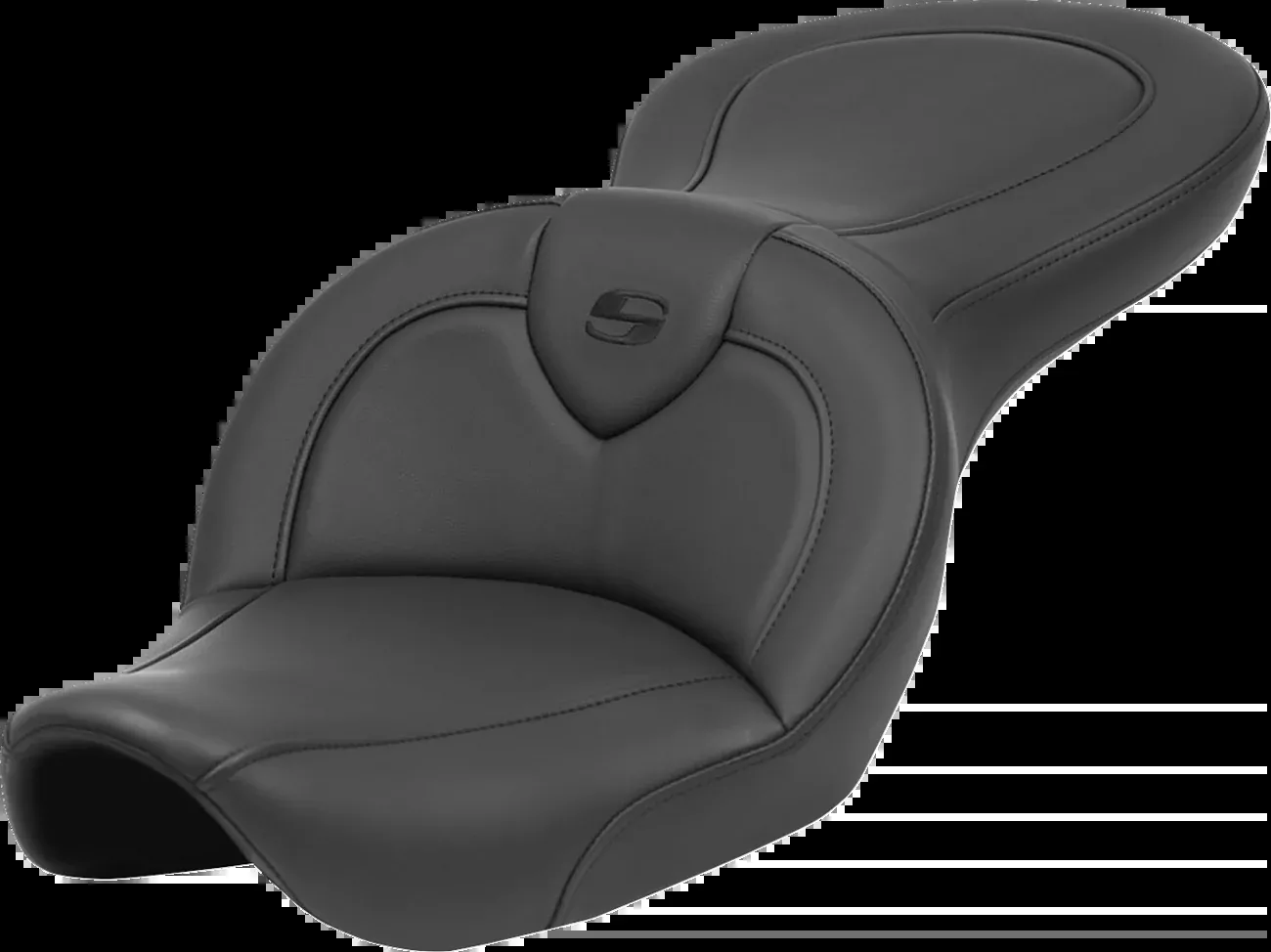 Saddlemen Roadsofa™ Seat - without Backrest - Black - FXDWG '96-'23 - 896-05-187