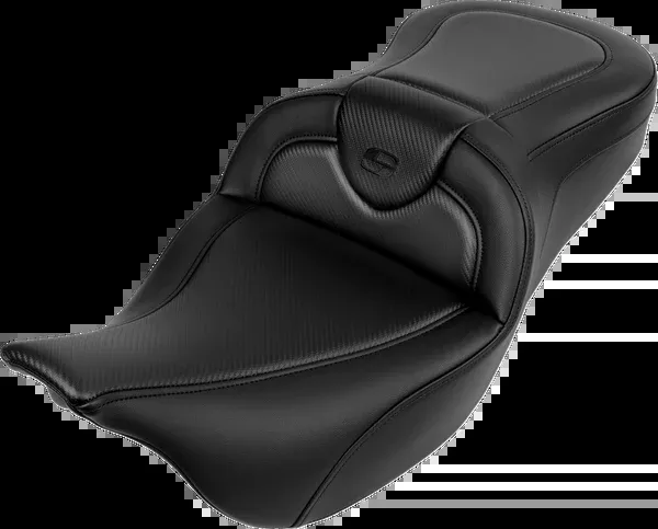 Saddlemen Roadsofa™ Seat - Without Backrest - Carbon Fiber - Black Stitch - 'FL '08-'19