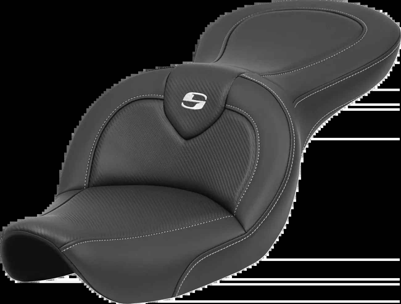 Saddlemen Roadsofa™ Seat - without Backrest - Carbon Fiber - FXDWG '96-'23 - 896-05-185