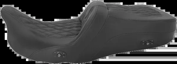 Saddlemen Roadsofa™ Seat - Without Backrest - Full Lattice Stitch - Heated - FLH/FLT '08-'24