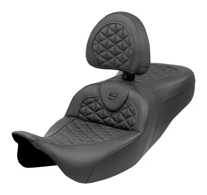 Saddlemen Roadsofa Tri Gripper 2-Up Seat For Harley Touring 2008-2025