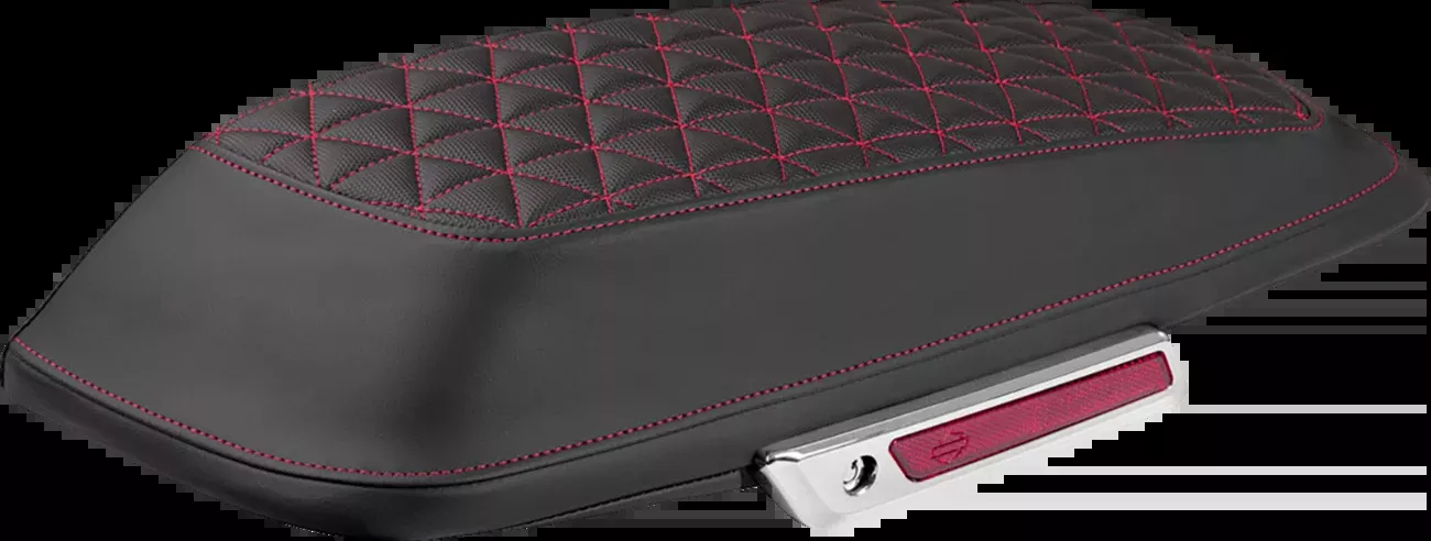 Saddlemen Saddlebag Lid Covers - Tri-Gripper - Red Stitch - FLH/FLT '14-'25 - L870-14-21104