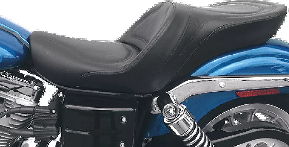 Saddlemen Seat - Explorer™ - Without Backrest - Stitched - Black - FXD '04-'05 - 804-04-0291