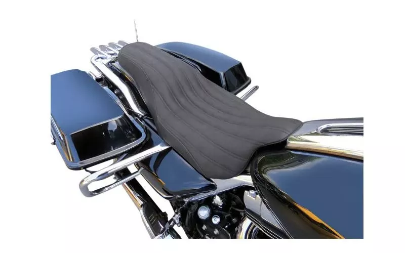 Saddlemen Seats Knuckle Two-Up Seat for Harley Davidson Touring Models 2008-Up (Except 2014 Models w/ OEM Tour Pak) (Not for '24-Up FLHX/FLTR Models)