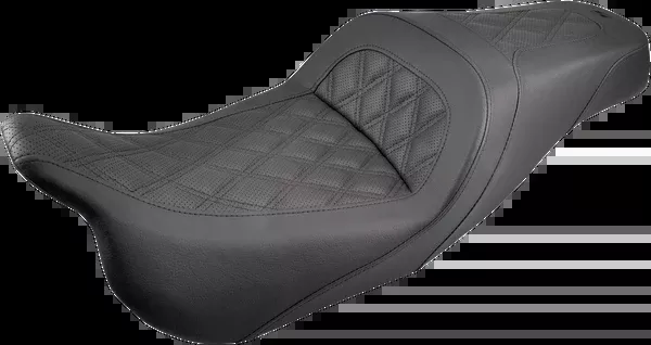 Saddlemen Slim Seat – Black – Lattice Stitch – FL ’08-’24