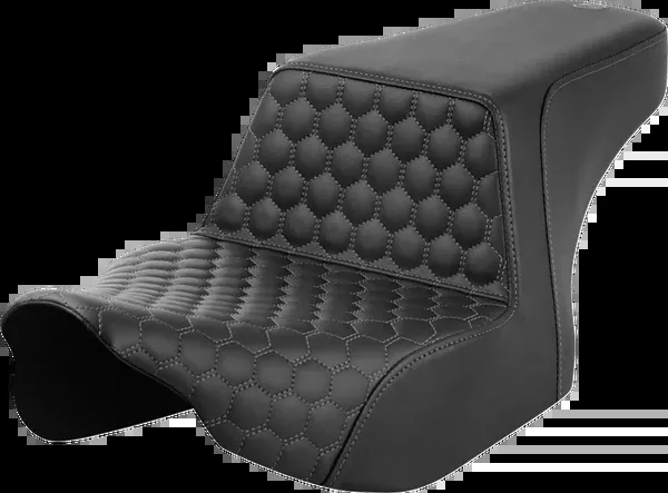 Saddlemen Step-Up Seat – Front Honeycomb – Gray Stitching – FL ’23-’24