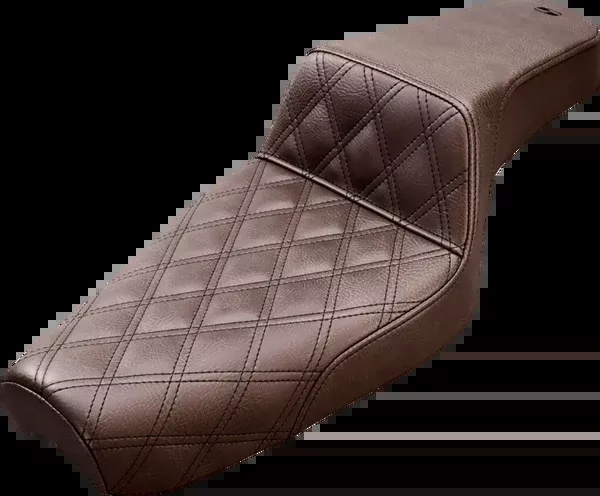 Saddlemen Step-Up Seat – Front Lattice Stitch – Brown – XL