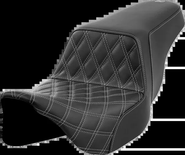 Saddlemen Step-Up Seat – Front Lattice Stitch – Dark Gray Stitch – FLH/FLT ’08-’23