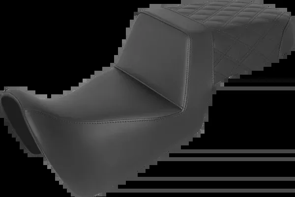 Saddlemen Step-Up Seat - Front Smooth/Rear Lattice Stitch - Black - Pan America '21-'24