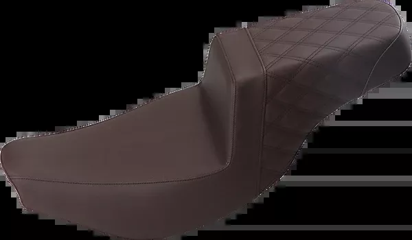 Saddlemen Step-Up Seat – Front Smooth/Rear Lattice Stitch – Brown – Indian