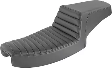 Saddlemen Step-Up Seat - Front Tuck-n-Roll - Black - Dyna - 891-04-171