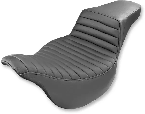 Saddlemen Step-Up Seat – Front Tuck-N-Roll – Black – FL ’08-’24