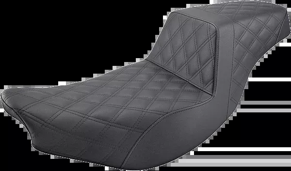 Saddlemen Step-Up Seat - Full Lattice Stitch - Black - Indian