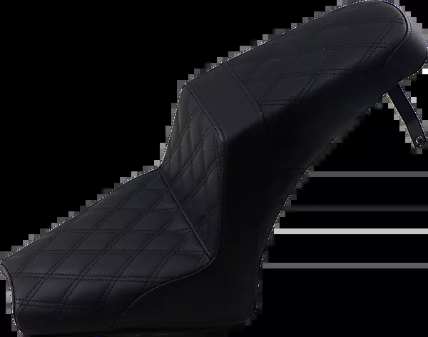 Saddlemen Step-Up Seat - Full Lattice Stitch - Black - Scout Bobber