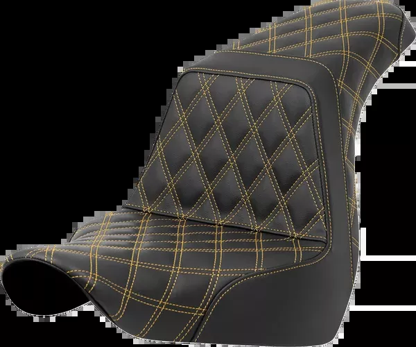 Saddlemen Step-Up Seat – Full Lattice Stitch – Gold Stitch – FXLR/FLSB ’18-’21