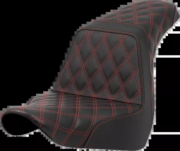 Saddlemen Step-Up Seat – Full Lattice Stitch – Red Stitch – FXLR/FLSB ’18-’21