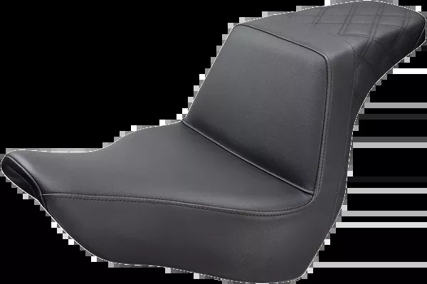 Saddlemen Step-Up Seat - Rear Lattice Stitch - Black
