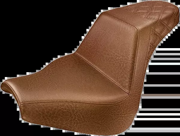 Saddlemen Step-Up Seat – Rear Lattice Stitch – Brown – FXBR/S ’18-’20