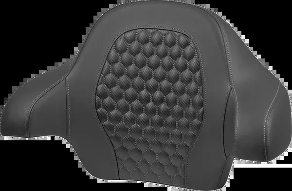 Saddlemen Tour Pack Backrest Pad – Honeycomb – Gray Stitching – FLH/FLT ’14-’24