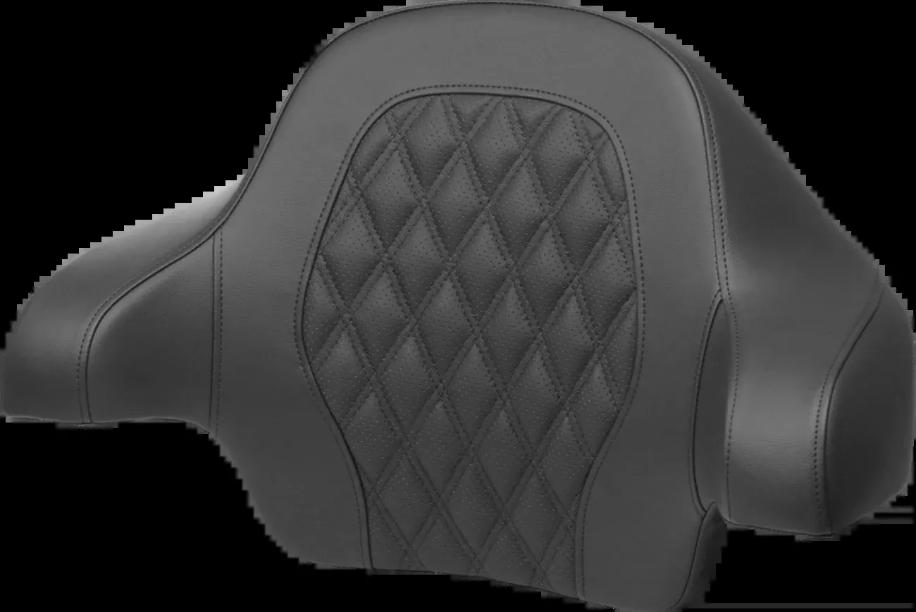 Saddlemen Tour-Pak Backrest Pad - Lattice Stitch - Blue Stitch - FL '14-'24 - 814-07-18401