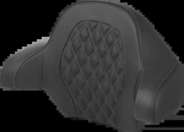 Saddlemen Tour-Pak Backrest Pad – Lattice Stitch – Dark Gray Stitch – FL ’14-’24