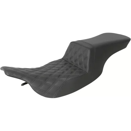 Saddlemen Tour Step-Up Seat for 1997-2007 Harley Touring - Front Lattice Stitch