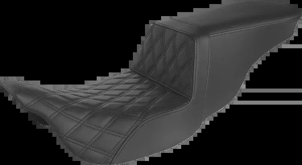 Saddlemen Tour Step-Up Seat – Front Lattice Stitch – Black – FL ’08-’24