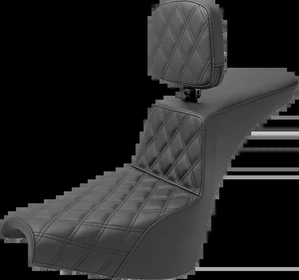 Saddlemen Tour Step-Up Seat – Rider Backrest – Front Lattice Stitch – FXBB/FXST ’18-’25