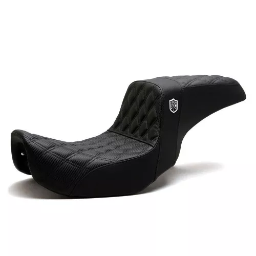 San Diego Customs Pro Series Performance Gripper Seat for 2006-2017 Harley Dyna - Black