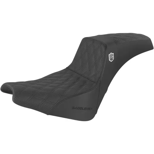 San Diego Customs Pro Series Performance Gripper Seat for 2018-2024 Harley Softail FXLR/FLSB - Bronze Stitch