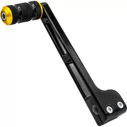 Santoro Once Bitten Twice Tight Performance Shift Lever for 1986-2023 Harley Touring - Gold