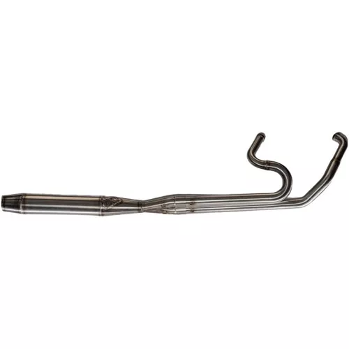 Sawicki 2-1 Full Length Cannon Exhaust for 2017-2023 Harley Touring - Brushed