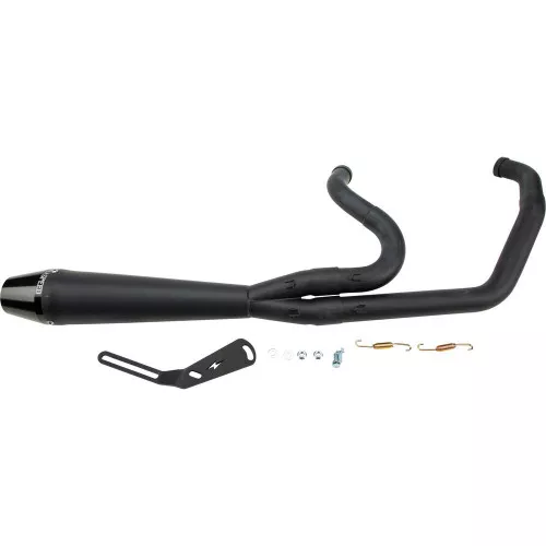 Sawicki 2-1 Stainless Full Length Exhaust for 2018-2024 Harley Softail - Black