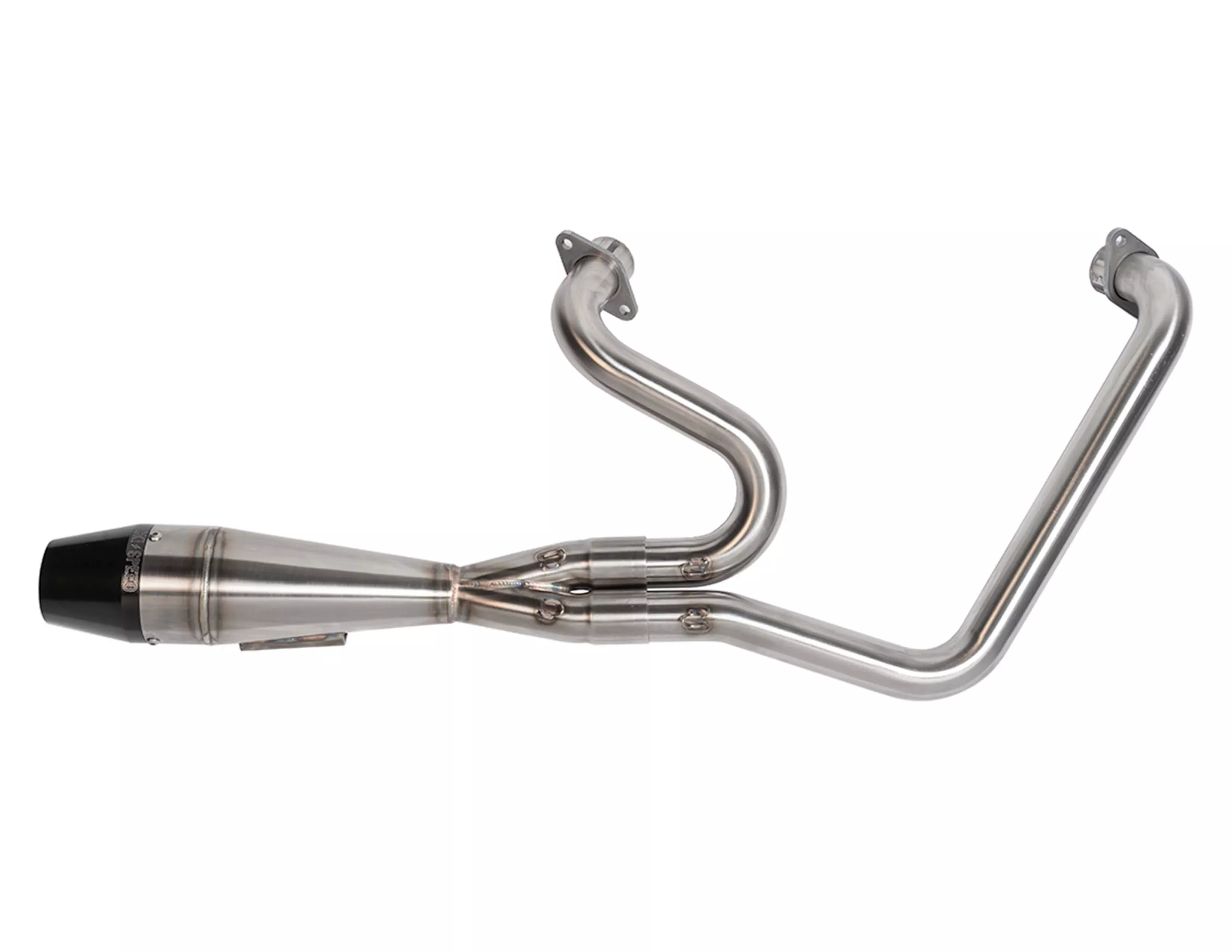 Sawicki Brushed SS 2 into 1 Shorty Exhaust System Indian Challenger 20-Up