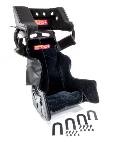 Seat 16-1/2in Sprint Adv Slide Job Flat Black ADV-16308-03-4001-FB