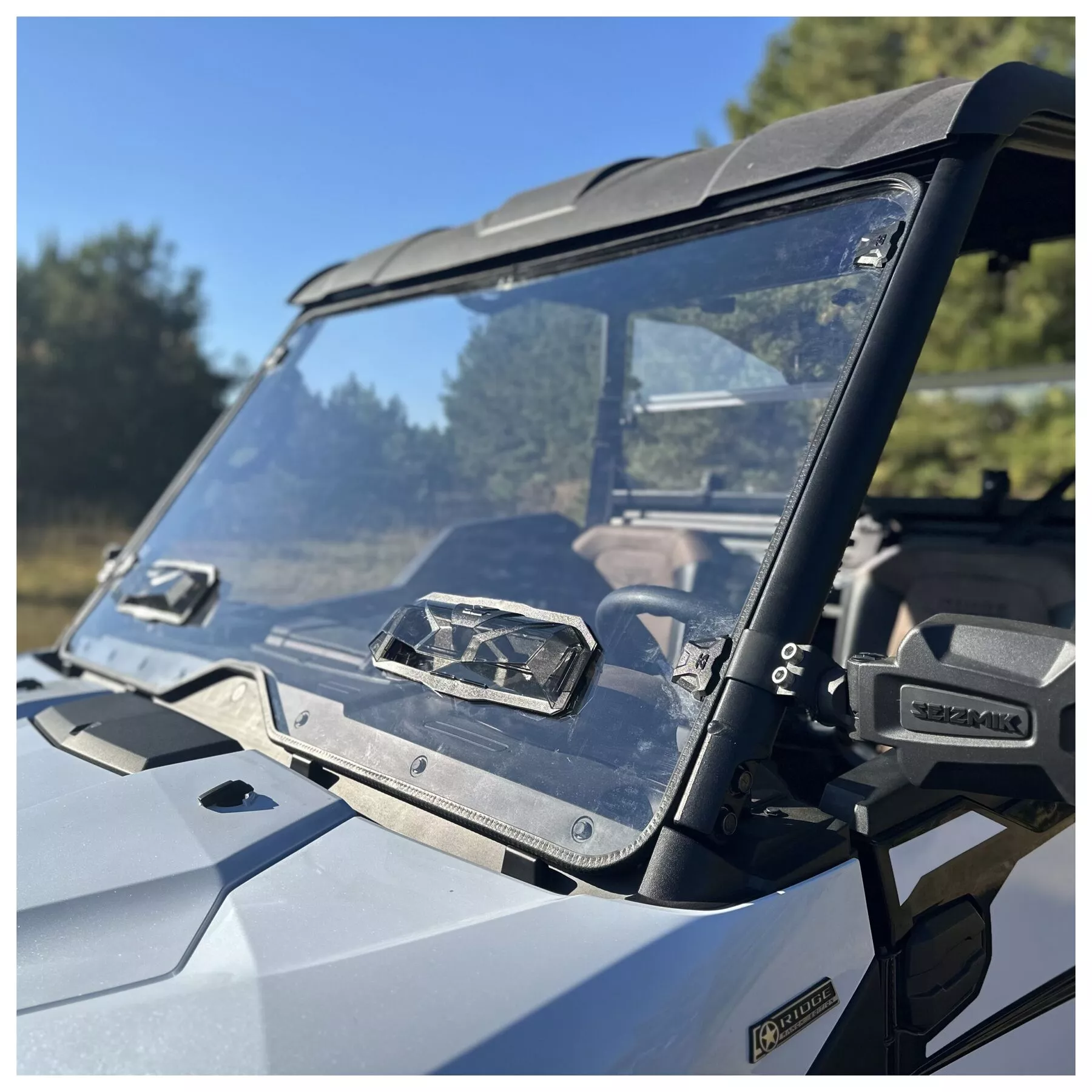 Seizmik Tool-Less Versa Vent Windshield Kawasaki Ridge 2024-2025