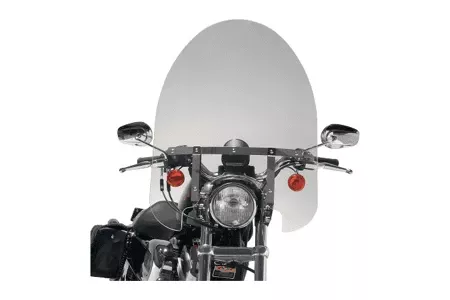 Slipstreamer Classic Cruiser Windshield 22 inch Tall Standard for 28-41MM Fork Tubes (9"-10.5" Fork Span) -Clear