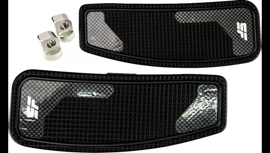 Slyfox Black Anodized Mini Driver Floorboards 4 Harley 80-23 Touring