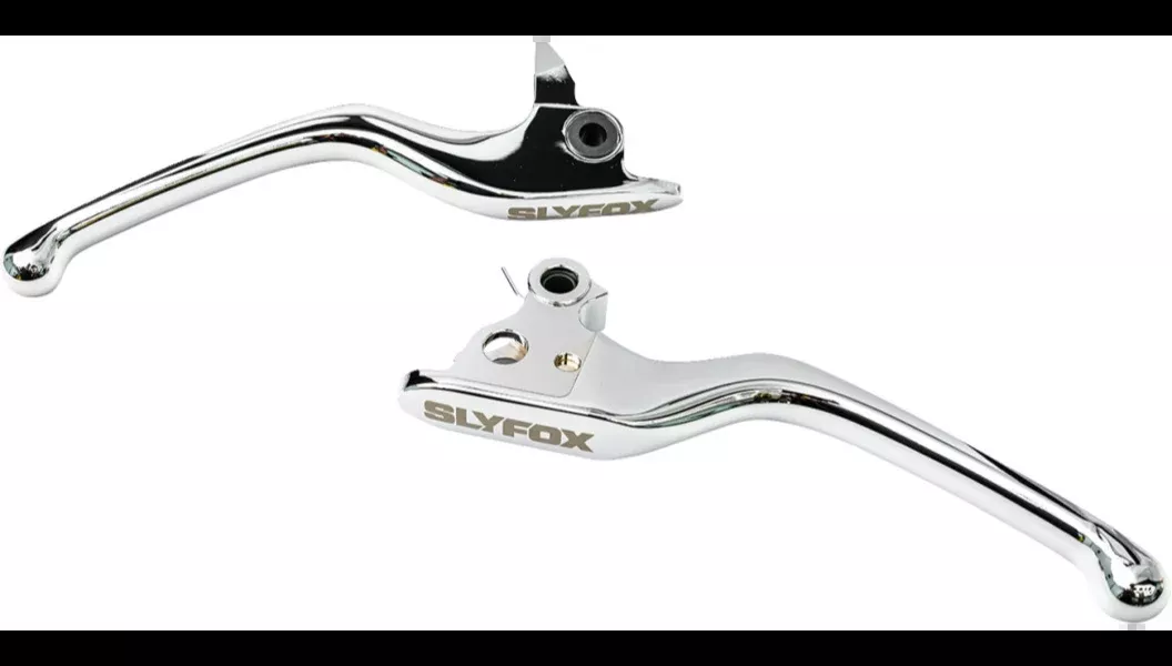 Slyfox Chrome Brake/Clutch Lever Set 4 Harley 21-23 FLH/FLT Models
