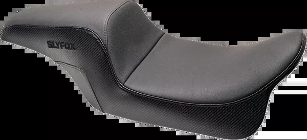 Slyfox Drifter Seat – Black Logo – Smooth Vinyl – Carbon Fiber – FL ’08-’23