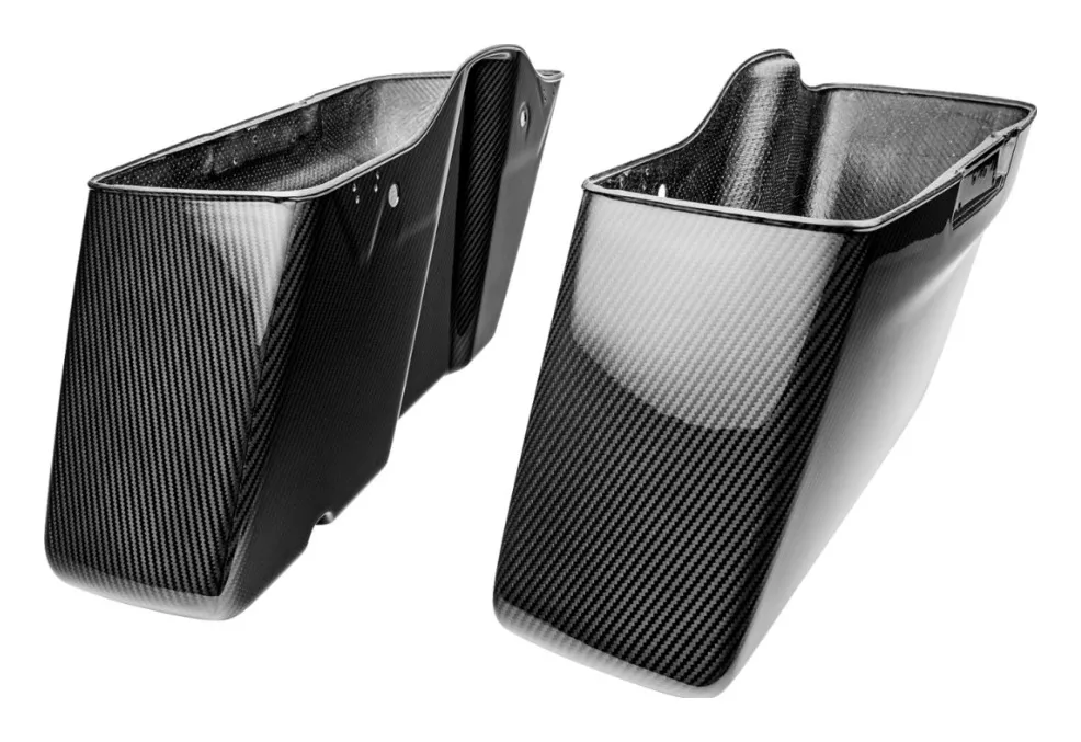 SlyFox Performance Carbon Fiber Saddlebag Bottoms For Harley Touring 2014-2025