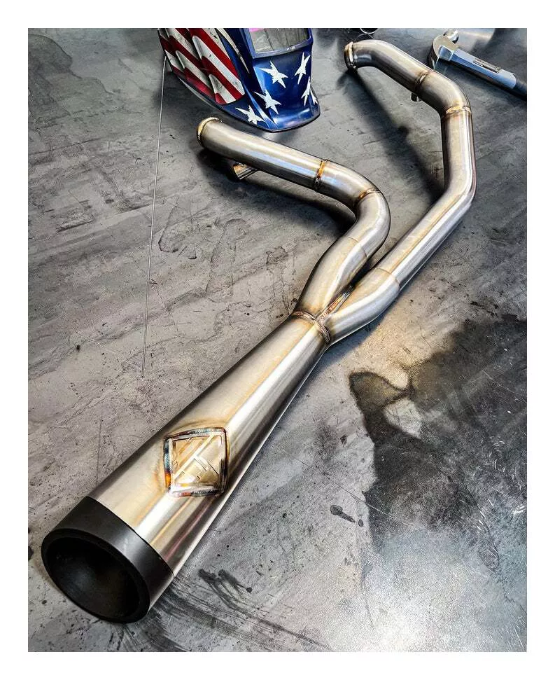 SP Concepts Cut Back 2-Into-1 Exhaust For Harley Sportster 2004-2013