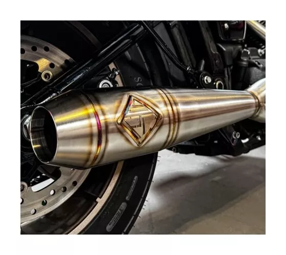 SP Concepts Mid Length Elsinore 2-Into-1 Exhaust For Harley Softail 2018-2026
