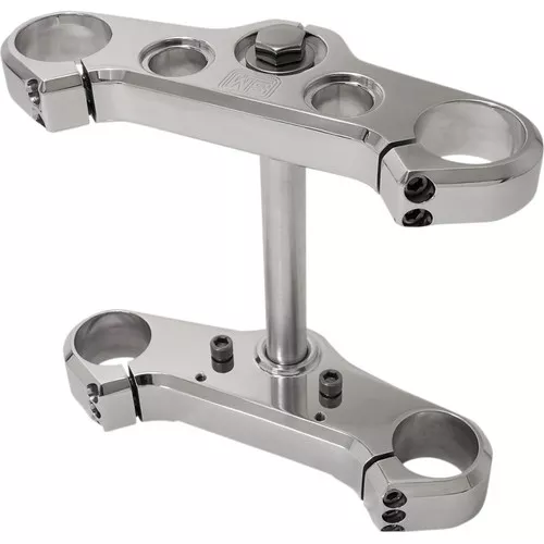 Speed Merchant 49mm Elite Triple Trees for 2006-2017 Harley Dyna - Polished